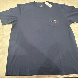 Tommy Bahama Navy Short-Sleeve Pocket Tee “Pass The Chips”